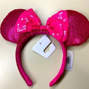 NWT Mickey Mouse Ears Hot Pink